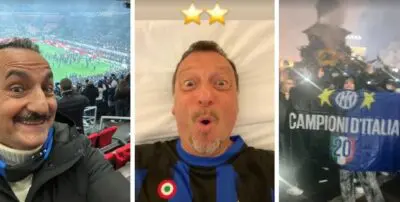 Vip impazziti per la vittoria nerazzurra: postano foto di festeggiamenti sui social