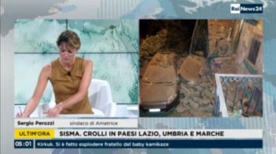 TERREMOTO IN DIRETTA TV: LO STUDIO DI RAINEWS24 TREMA DURANTE IL TG