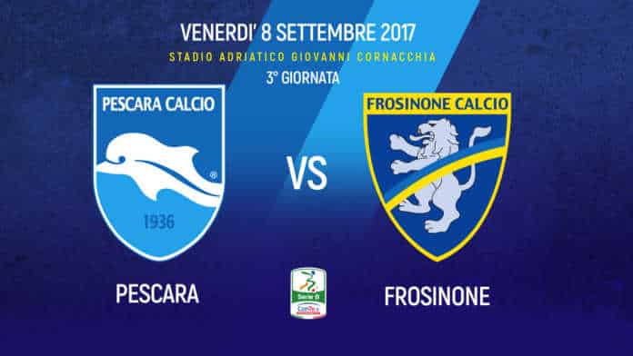 Pescara-Frosinone in tv, la diretta anticipo di serie B