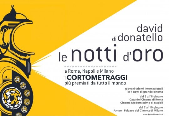 David di Donatello, le notti d’oro con i corti premiati da tutto il mondo