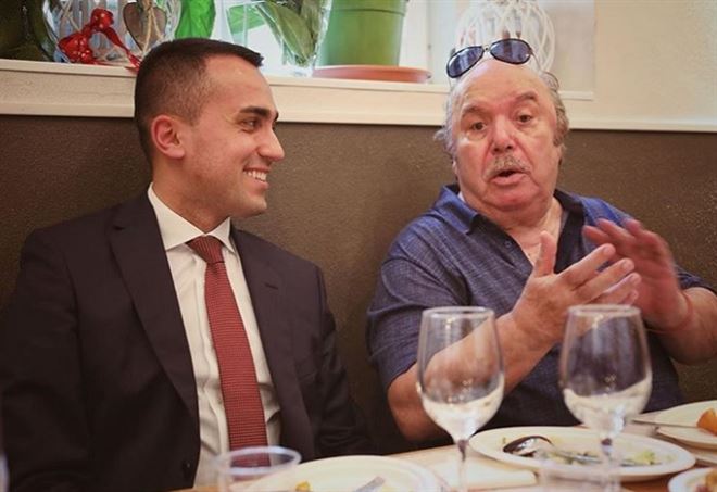 Luigi Di Maio e Lino Banfi a pranzo insieme: dopo Jerry Calà un nuovo “fan” per il vicepremier?