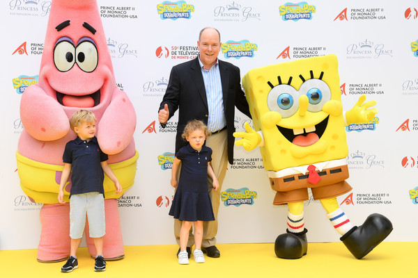 Gabriella e Jacques di Monaco, che festa con SpongeBob a Montecarlo!