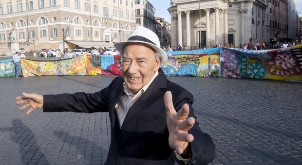 33/mo anniversario della MaxiTela di Carlo Riccardi a Piazza del Popolo, Roma