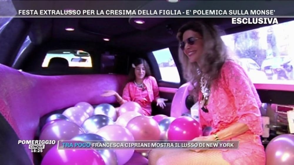 Maria Monsé, party di lusso per la cresima della figlia. Barbara d’Urso sotto shock