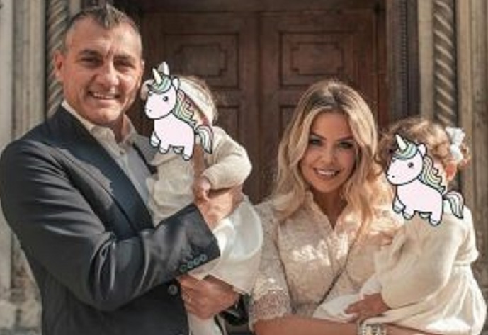 Christian Vieri e Costanza Caracciolo, il battesimo della piccola Isabel