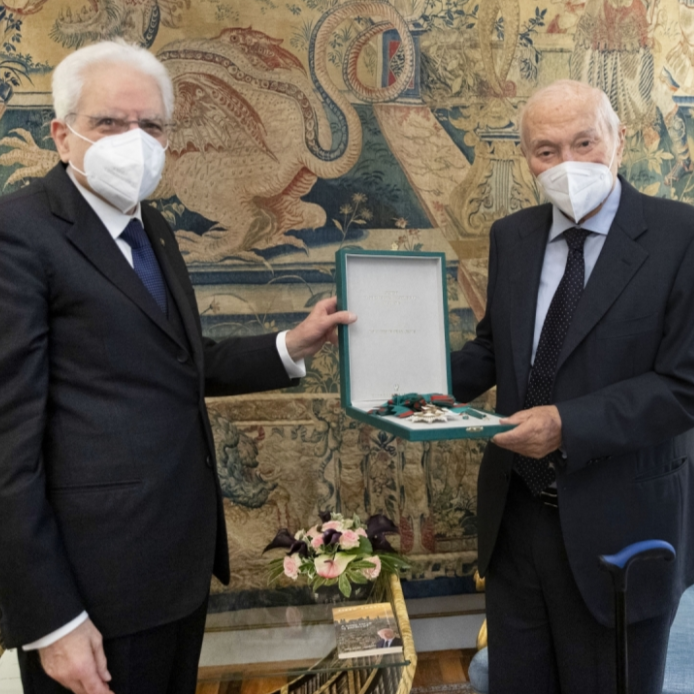 Piero Angela decorato al Quirinale, ora sono a posto