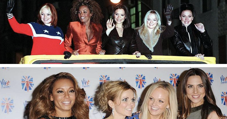 The Sun: le Spice Girls al gran completo per festeggiare Elisabetta II