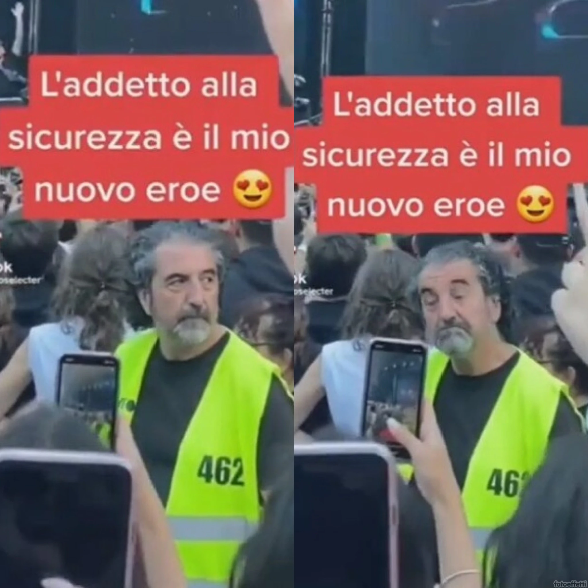 Concerto Love Mi: addetto alla sicurezza va virale su TikTok