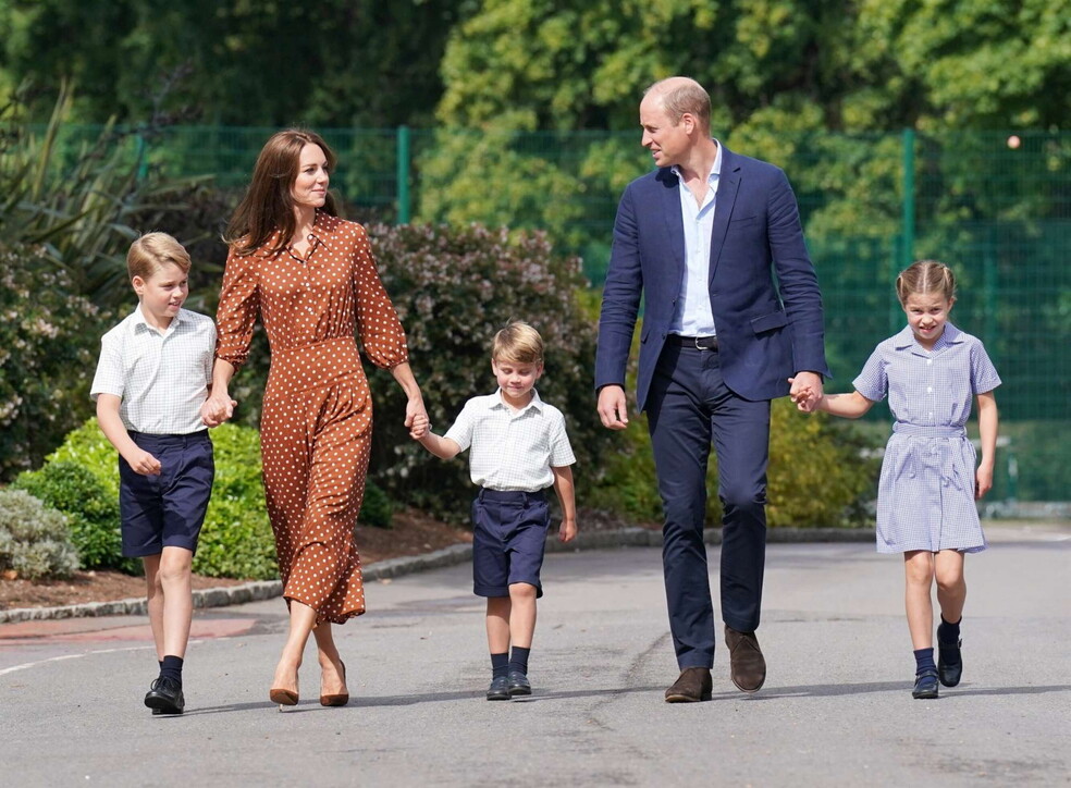 Kate e William accompagnano i principini al primo giorno di scuola