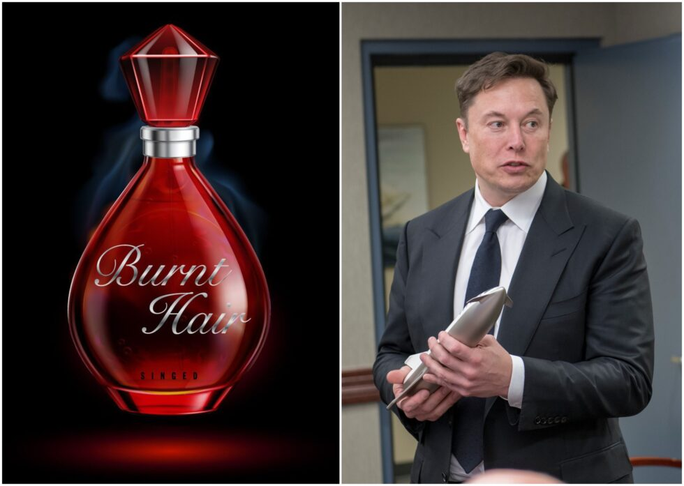 Elon Musk lancia Burnt Hair, un profumo che sa di capelli bruciati