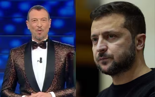 Zelensky al Festival di Sanremo. Amadeus: “Giusto che sia alla finale”