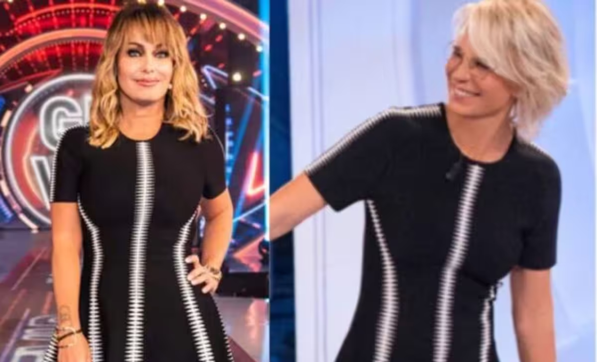 Maria De Filippi e Sonia Bruganelli con lo stesso vestito? Il web si infiamma