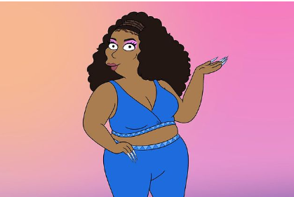 I Simpson, la prima immagine di Lizzo in formato cartoon