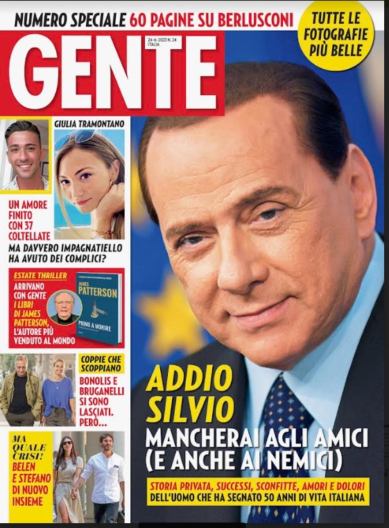 GENTE in edicola con un giorno di anticipo e uno speciale di 60 pagine dedicate a Silvio Berlusconi