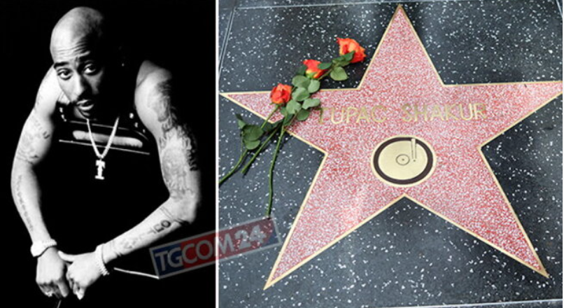 Tupac Shakur, leggenda dell’hip hop, sulla Walk of Fame