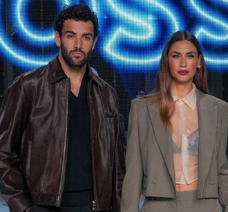 Melissa Satta e Matteo Berrettini sfilata d’amore a Milano