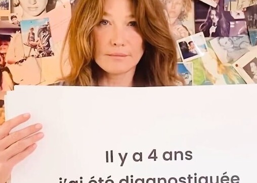 Carla Bruni: “Ho avuto un cancro al seno quattro anni fa”