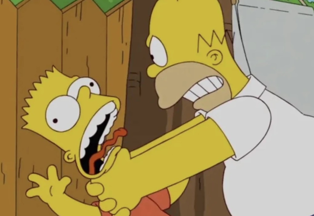 Homer non strangolerà più Bart ne “I Simpson”