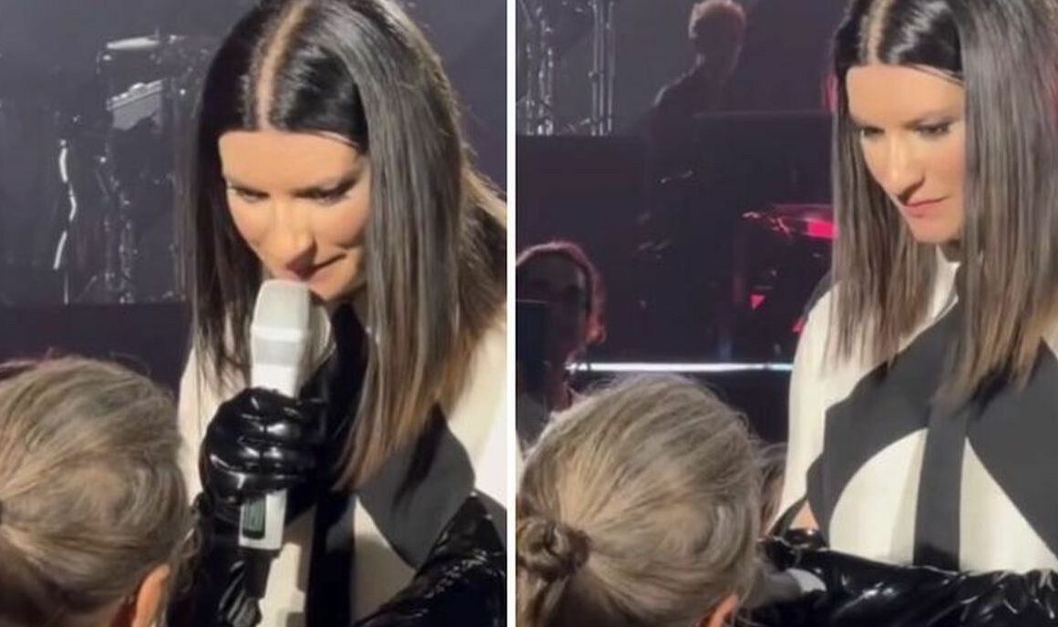 Laura Pausini interrompe il concerto e “rimprovera” lo spettatore distratto dal telefonino