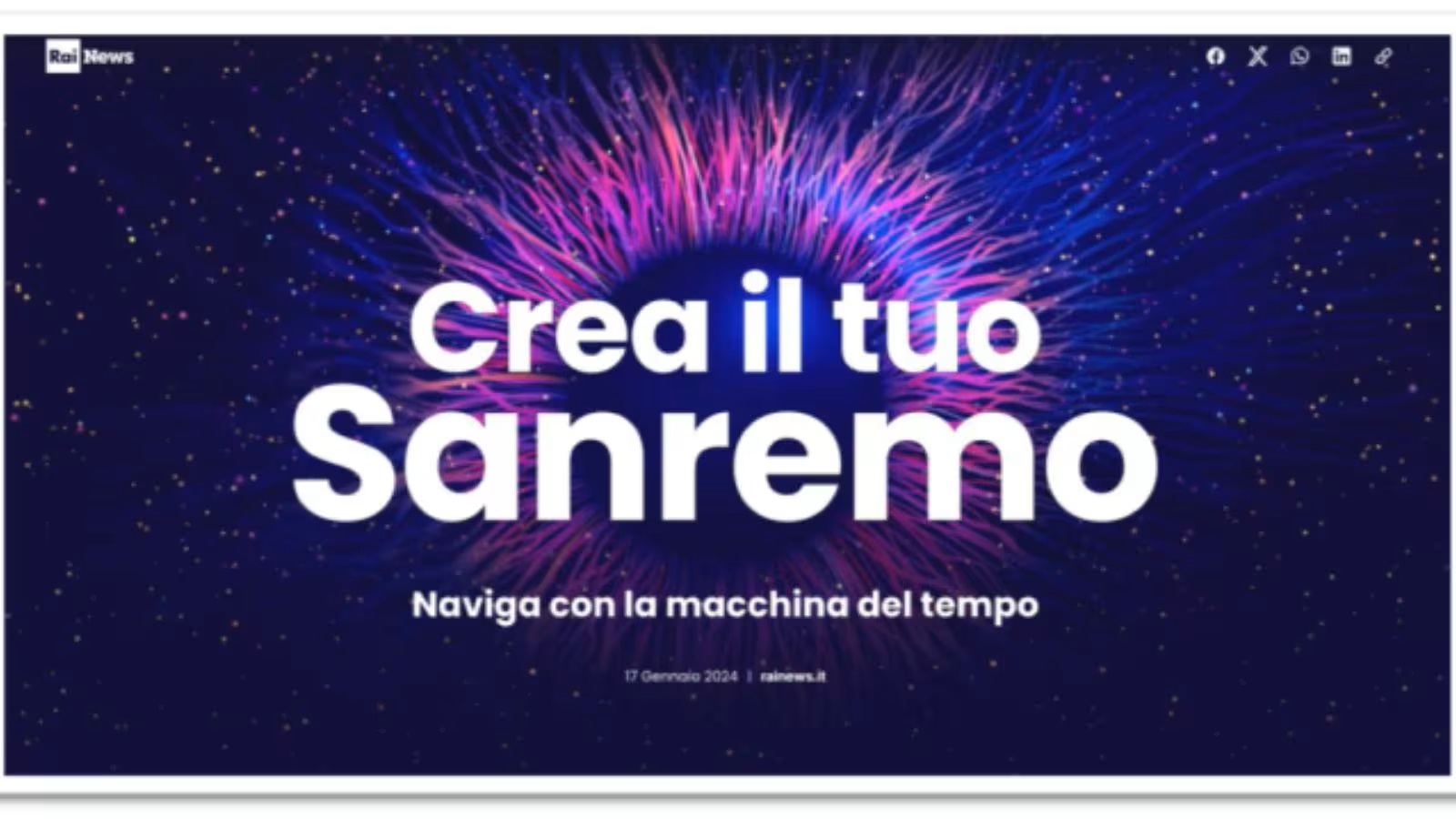 “Crea il tuo Sanremo”