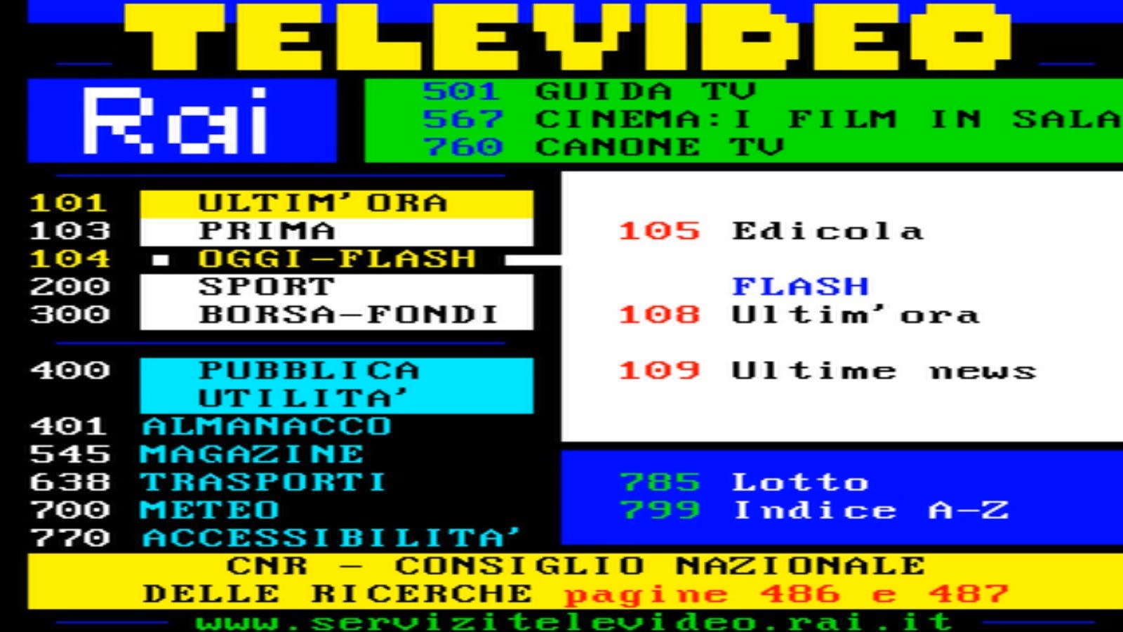 40 anni di Televideo