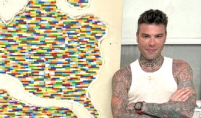 Un’opera fatta di Lego per la nuova casa di Fedez