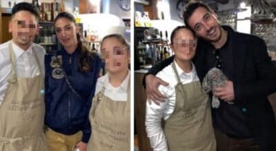 Belen e Antonino passano insieme la Pasqua con Luna Marì nella stessa trattoria